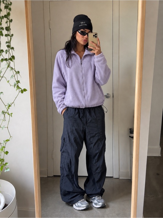 Columbia Sweaters - Columbia Light Purple Full-Zip Fleece Jacket